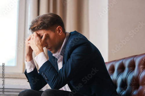 businessman with headache