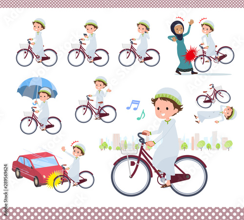 flat type Arab boy_city cycle