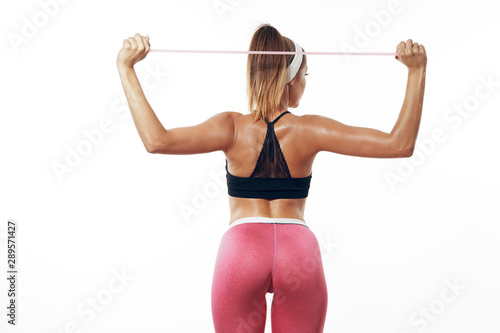 young woman doing exercise