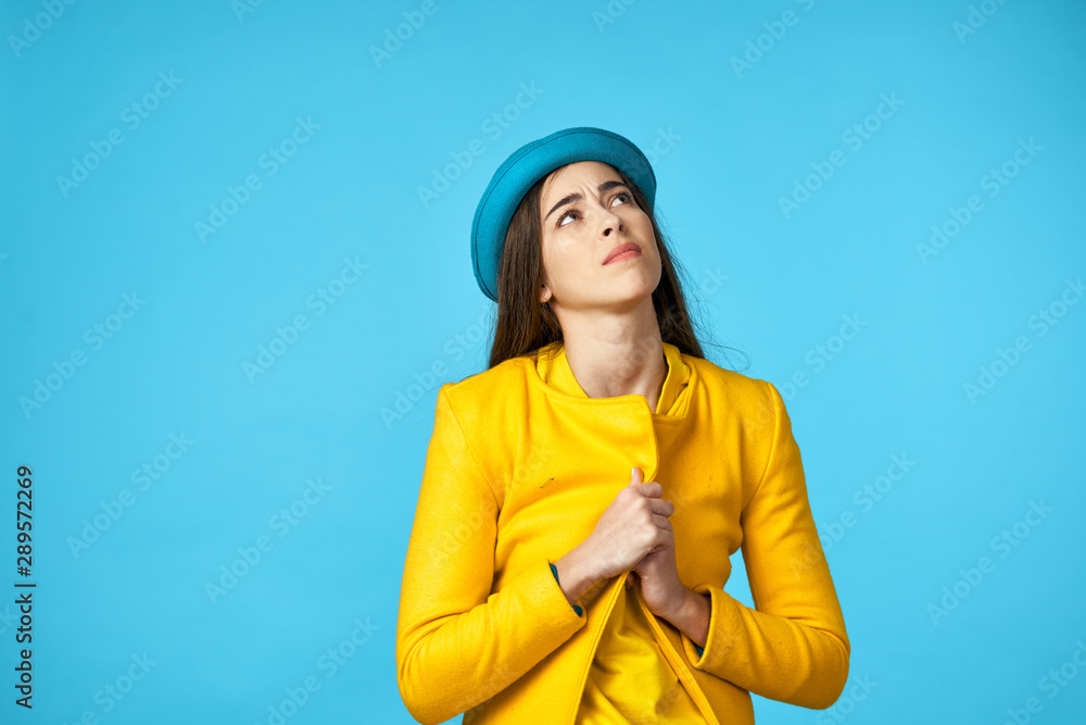 portrait of girl in a hat portrait of girl in a hat