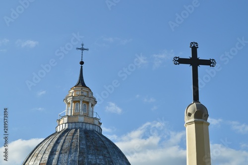 dome of church in daugavpils latvia 
