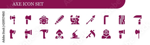 axe icon set