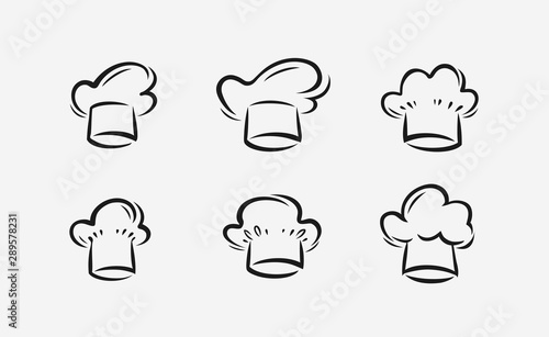 Cook hat logo. Cookery, restaurant symbol. Vector illustration