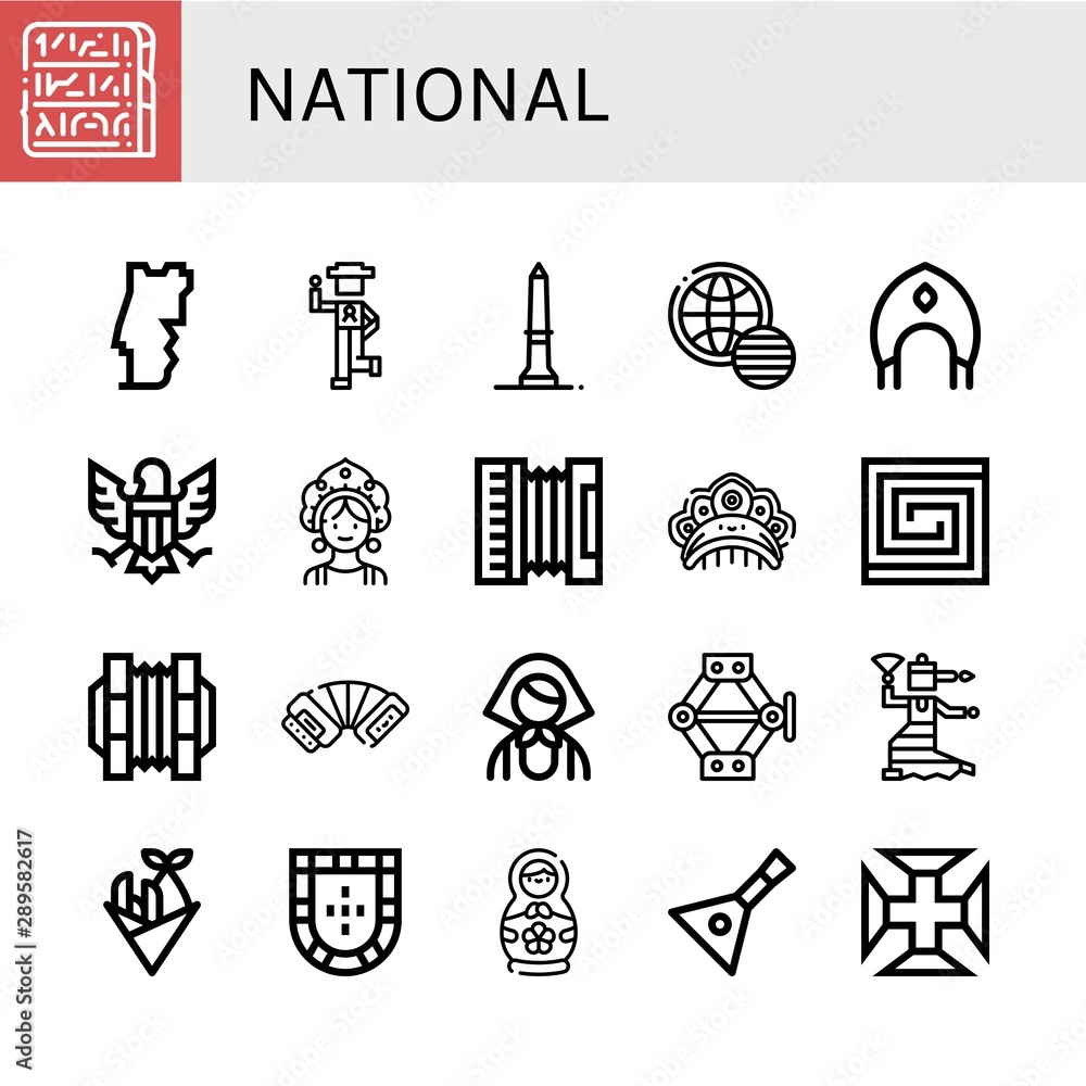 Set of national icons such as Egypt, Portugal, Country, Washington monument, World pride day, Kokoshnik, Eagle, Accordion, Portuguese, Concertina, Russian, Jack, Flamenco , national Set of national icons such as Egypt, Portugal, Country, Washington monument, World pride day, Kokoshnik, Eagle, Accordion, Portuguese, Concertina, Russian, Jack, Flamenco , national