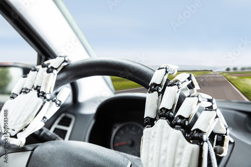 Robotic Hands On Steering Wheel