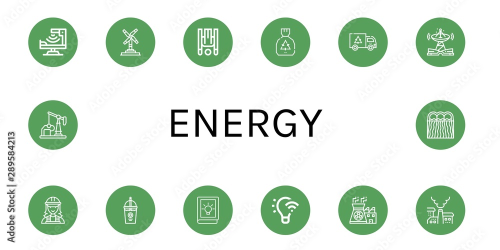 Set of energy icons such as Infrared, Wind turbine, Inversion therapy, Garbage, Technology, Electrician, Smoothie, Idea, Light control, Nuclear power, Pollution, Oil well , energy Set of energy icons such as Infrared, Wind turbine, Inversion therapy, Garbage, Technology, Electrician, Smoothie, Idea, Light control, Nuclear power, Pollution, Oil well , energy
