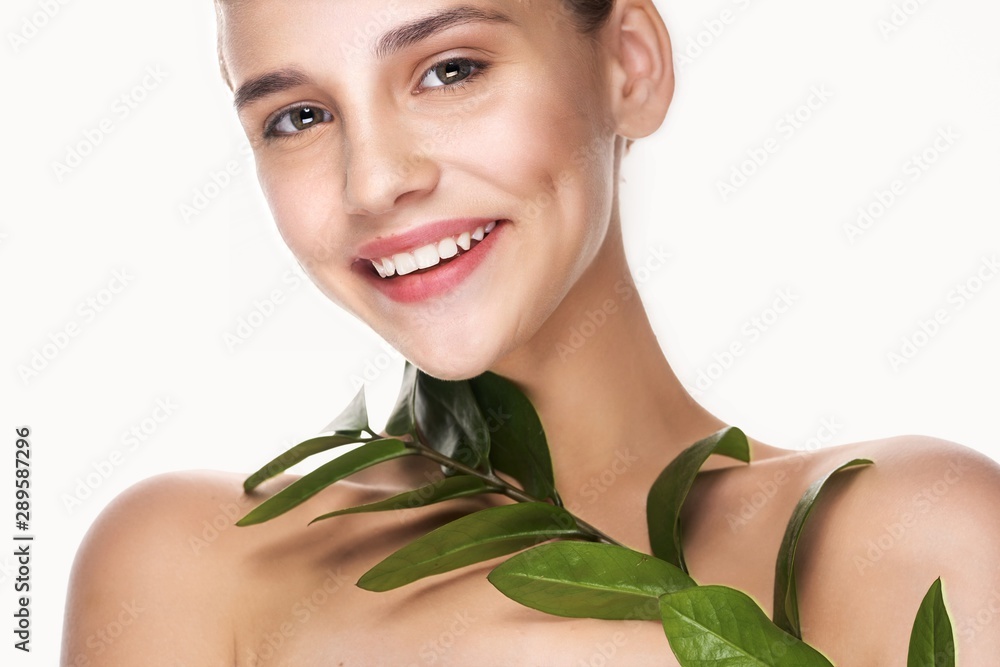 portrait of woman with perfect skin portrait of woman with perfect skin