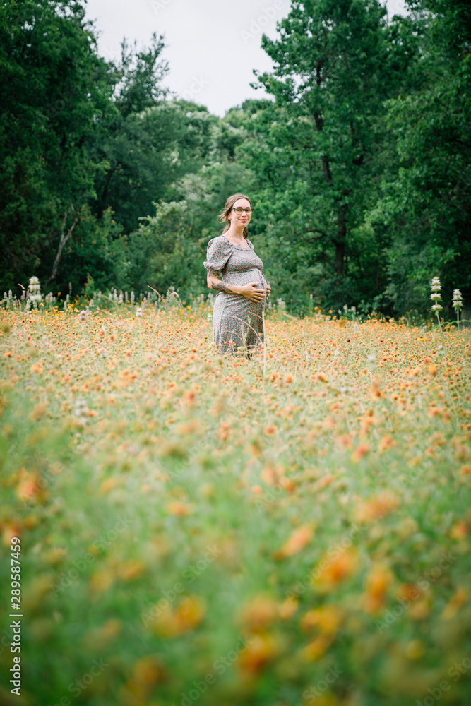 Selective focus of pregnant woman Selective focus of pregnant woman