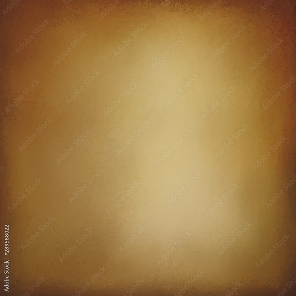 old golden brown background with vintage texture and dark vignette