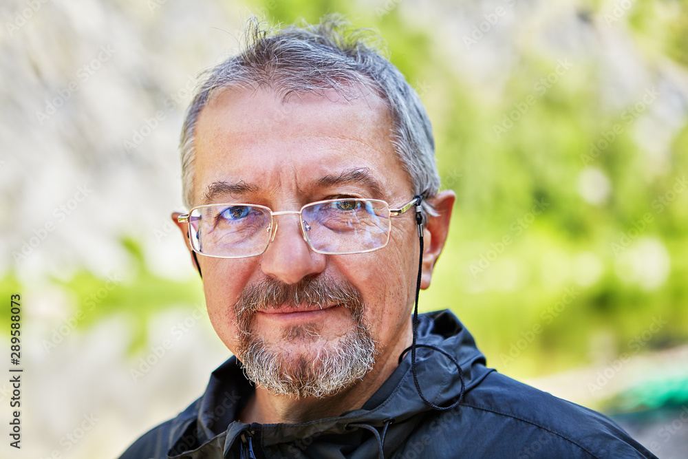 Portrait of an intelligent man 56 years old. Portrait of an intelligent man 56 years old.