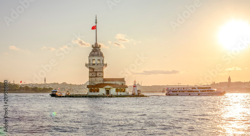 Maiden's Tower in istanbul, Turkey (KIZ KULESI - USKUDAR)