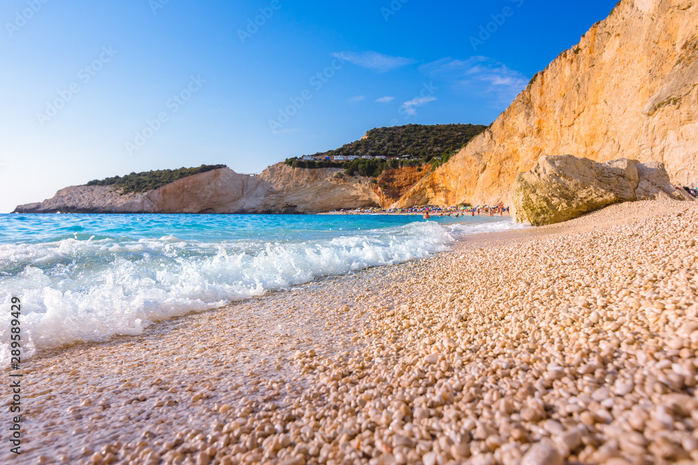 Famous Porto Katsiki beach in Lefkada island, Greece.