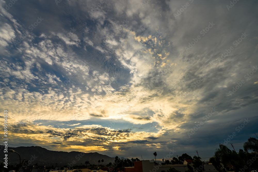 Colorful Dynamic Clouds at Sunrise 14mm Lens