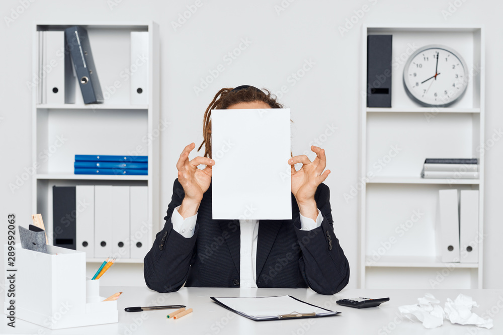 Fototapeta premium business woman working in office
