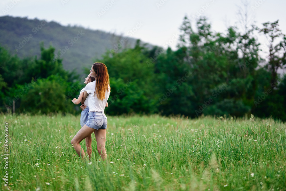 woman in white dress in field of flowers woman in white dress in field of flowers