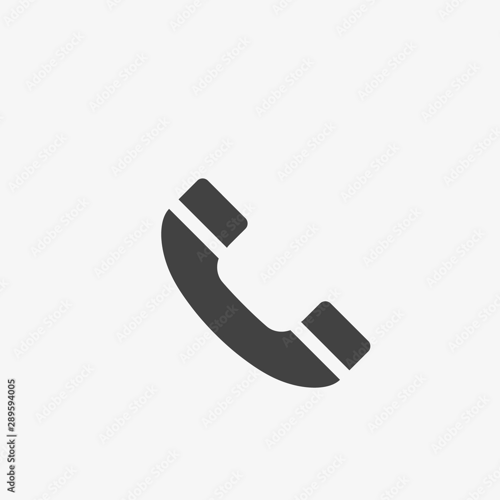 Phone icon in trendy flat style isolated on grey background Phone icon in trendy flat style isolated on grey background