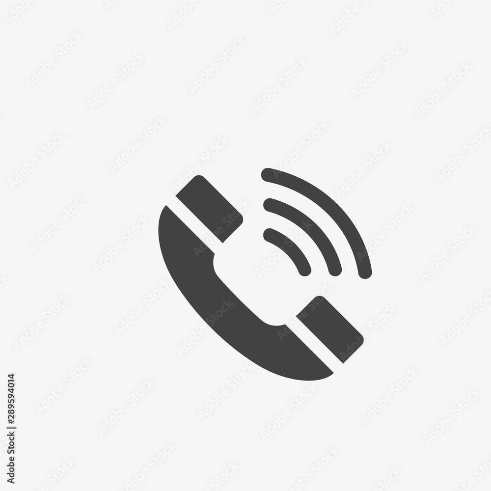 Phone icon in trendy flat style Phone icon in trendy flat style