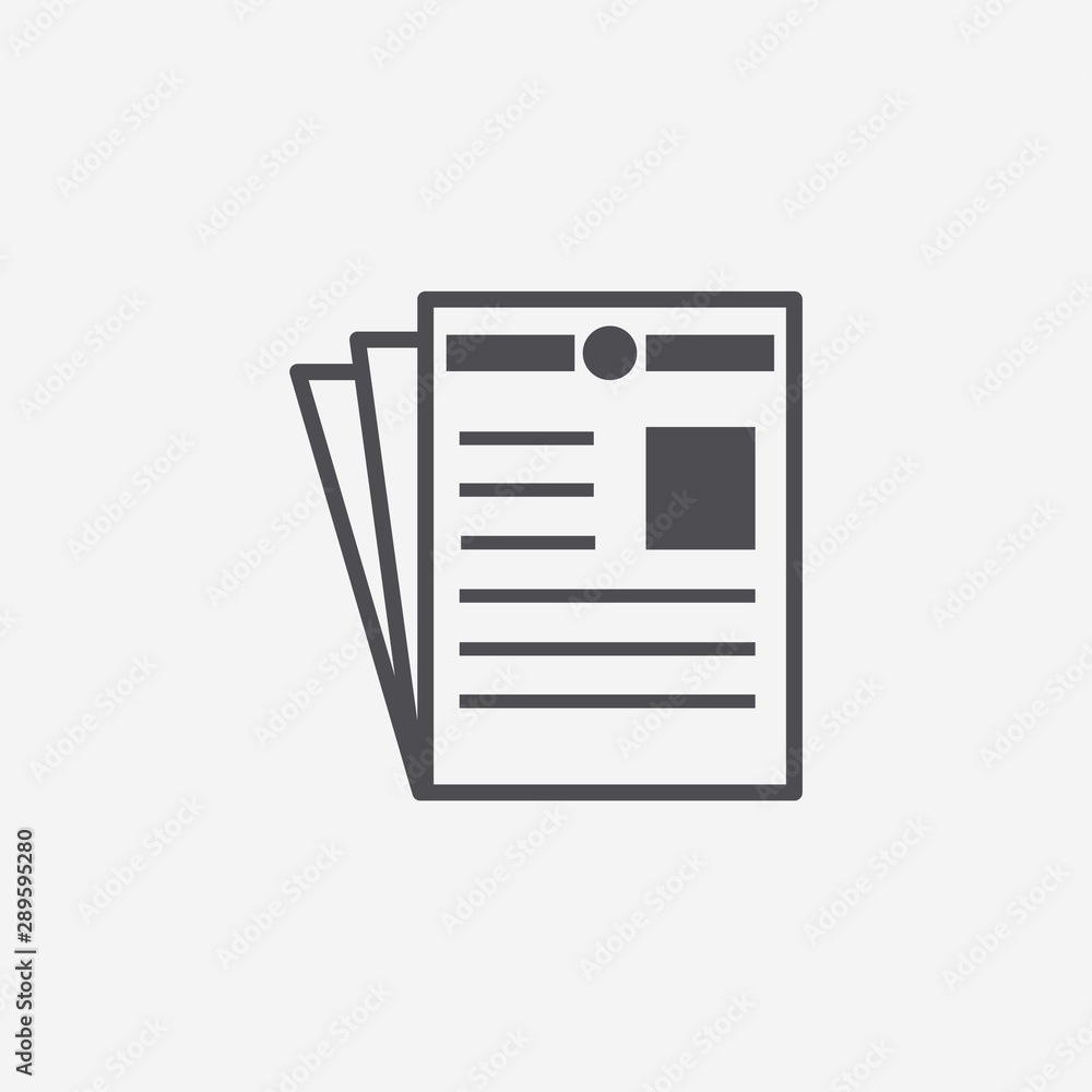 Newspaper simple icon Newspaper simple icon