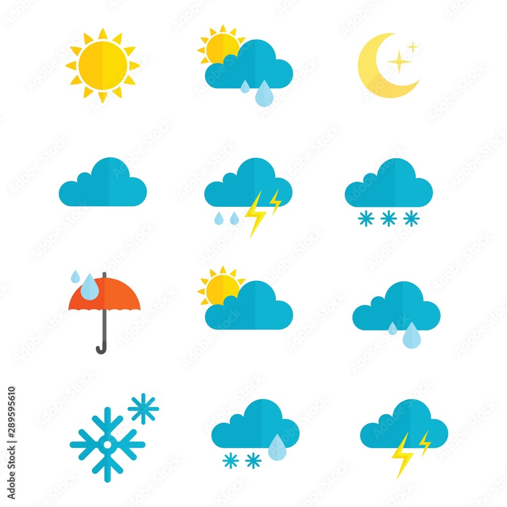 Weather icon set Weather icon set