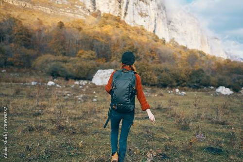 hiker in the mountains