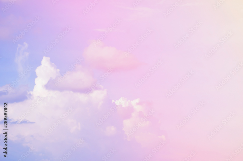 Subtle background Pastel of the sky  