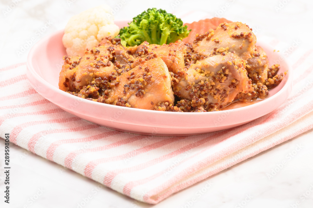 鶏肉のマスタードソース 鶏肉のマスタードソース