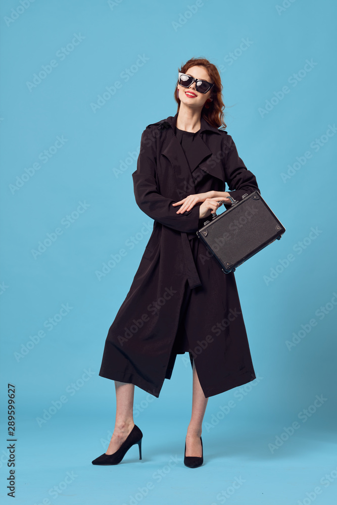 young woman in a fur coat young woman in a fur coat