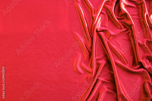 Konstfotografi Photograph of silk fabric, beige color