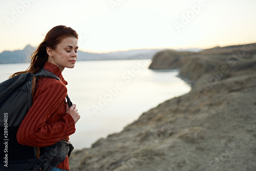 woman on the beach