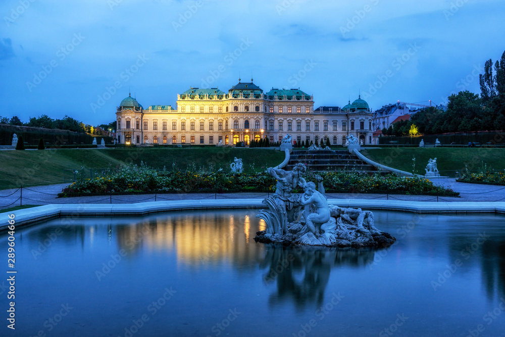 upper belvedere palace reflections