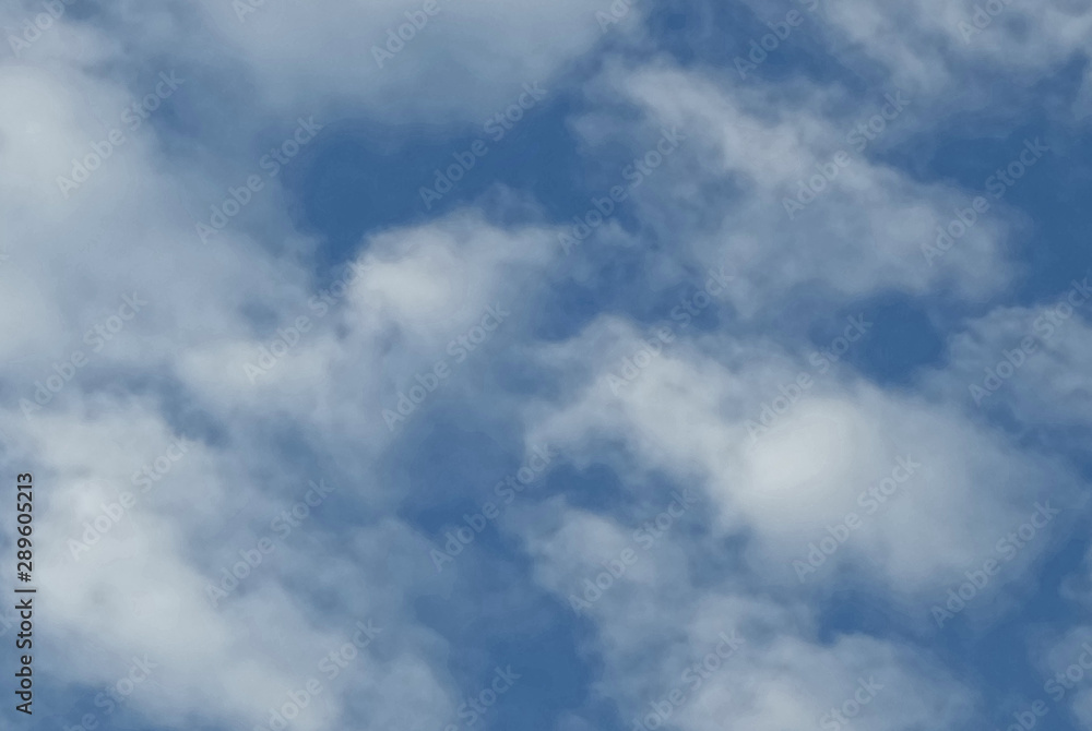 午後の晴天の秋空に澄み渡る雲海 午後の晴天の秋空に澄み渡る雲海
