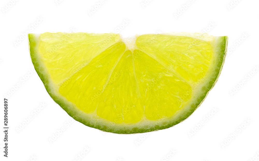 lemon piece on white background lemon piece on white background
