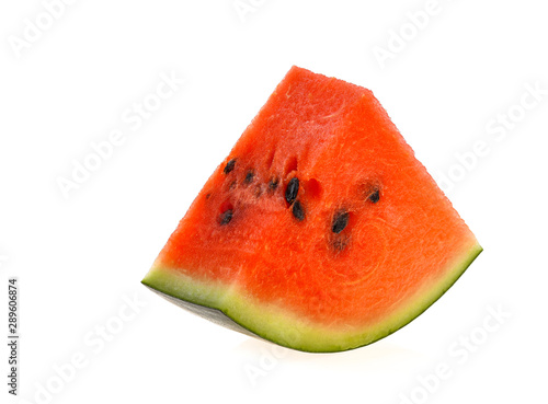 watermelon slice on white background