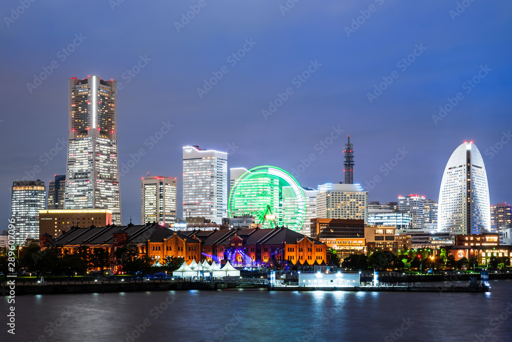 Obraz premium 横浜ベイエリア 夜景