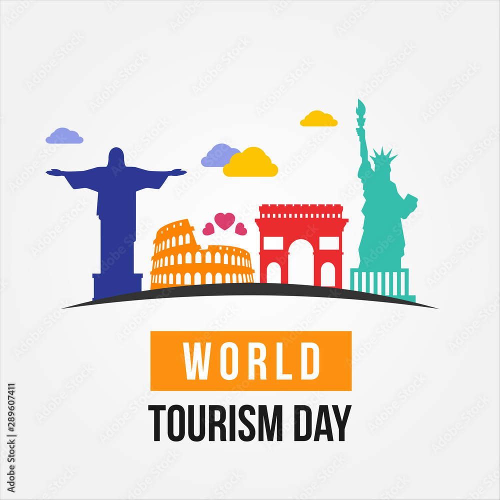 World Tourism Day Vector Design Template
