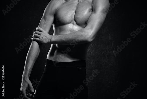 muscular male torso of a man