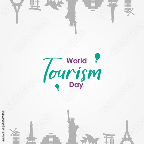 World Tourism Day Vector Design Template
