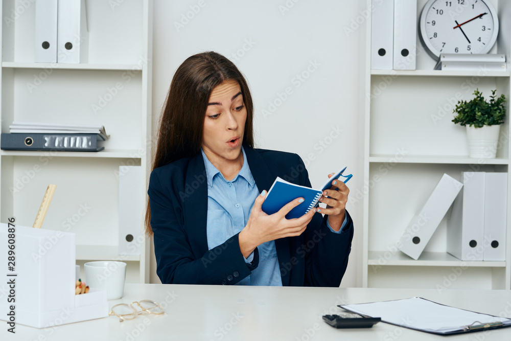 young business woman in the office young business woman in the office