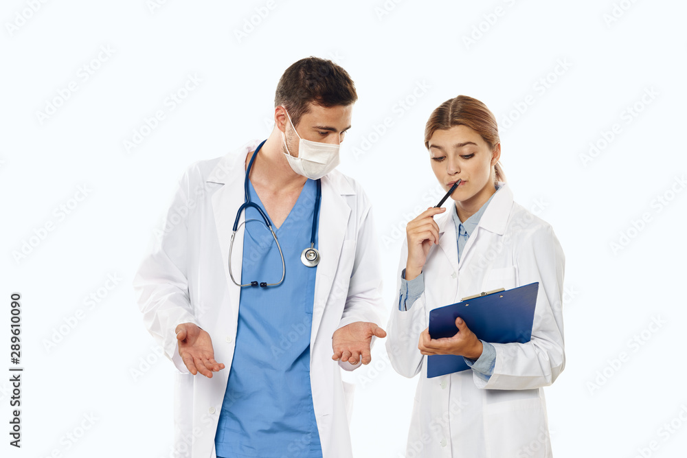 young doctor and nurse young doctor and nurse