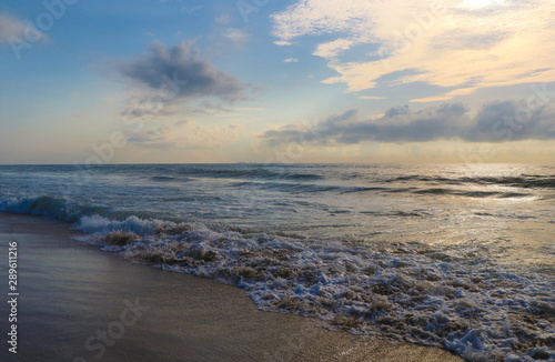 Beautiful sunrise over the sea