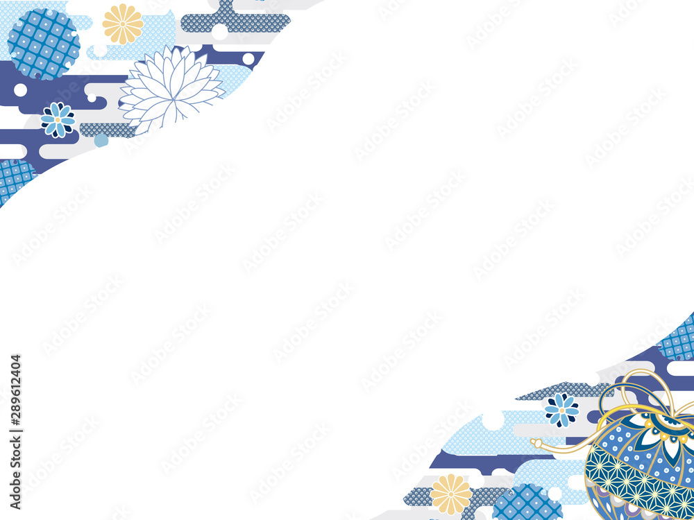 冬和柄 フレーム2 Stock Vector Adobe Stock