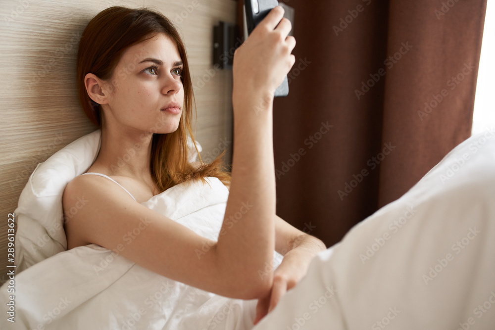 young woman in bed young woman in bed