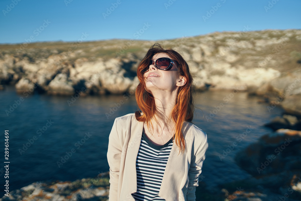 young woman on the beach young woman on the beach
