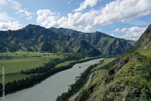 mountains in the Altai Republic  summer month of August
