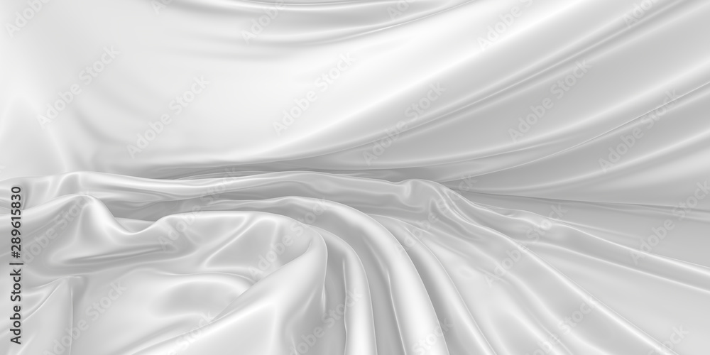 Abstract background of colored wavy silk or satin.