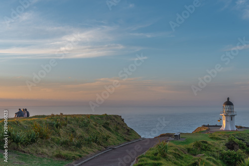 lighthouse at sunset