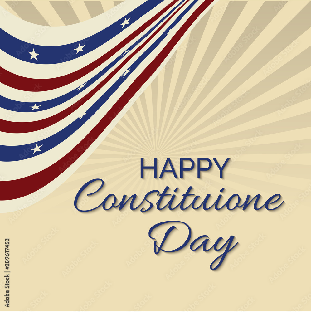Obraz premium Happy Consitution Day