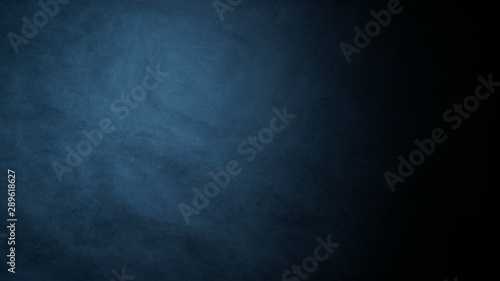 Dark, blurred, simple background, blue black abstract background blur gradient © nikolay_alekhin