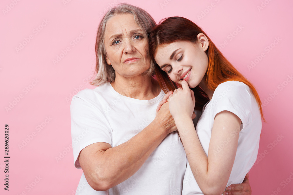 happy mother and daughter happy mother and daughter