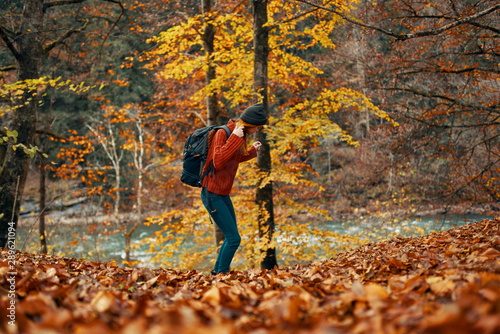 young woman in autumn forest © SHOTPRIME STUDIO